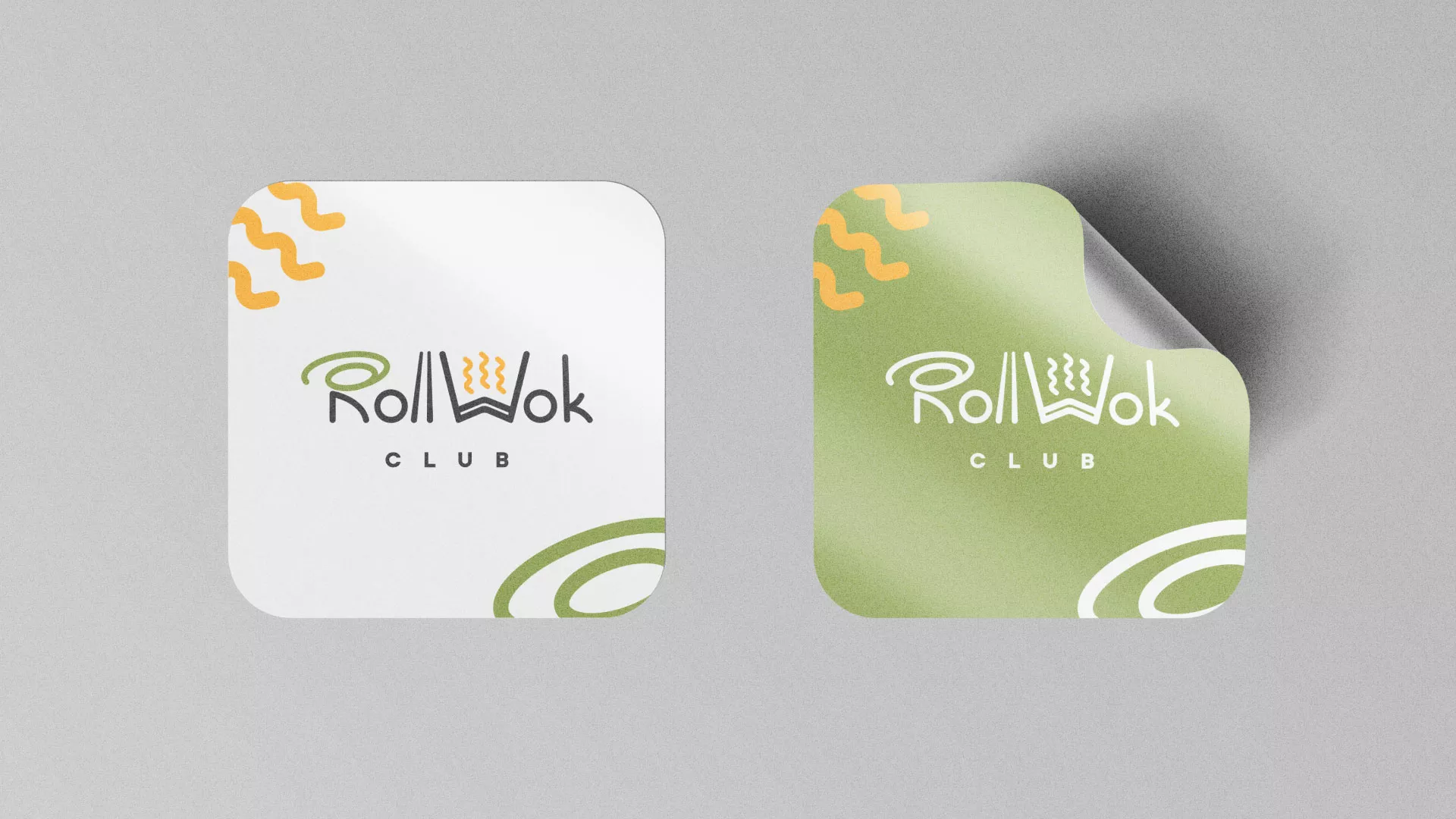 Разработка логотипа и фирменного стиля суши-бара «Roll Wok Club» в Энгельсе