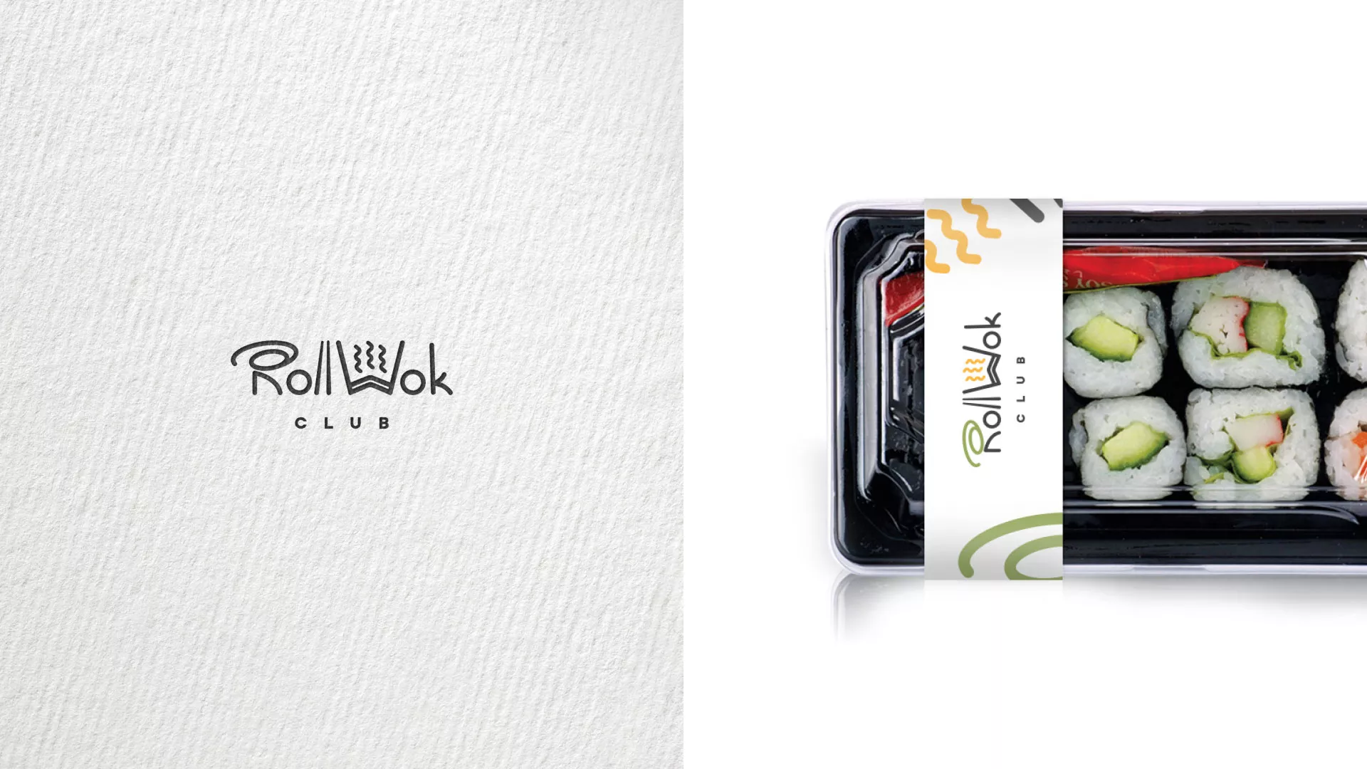 Создание дизайна упаковки суши-бара «Roll Wok Club» в Энгельсе