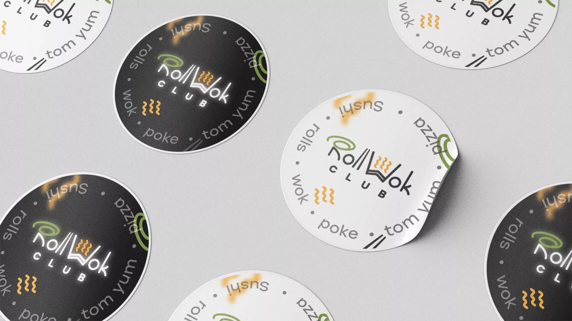 Создание дизайна упаковки суши-бара «Roll Wok Club» в Энгельсе