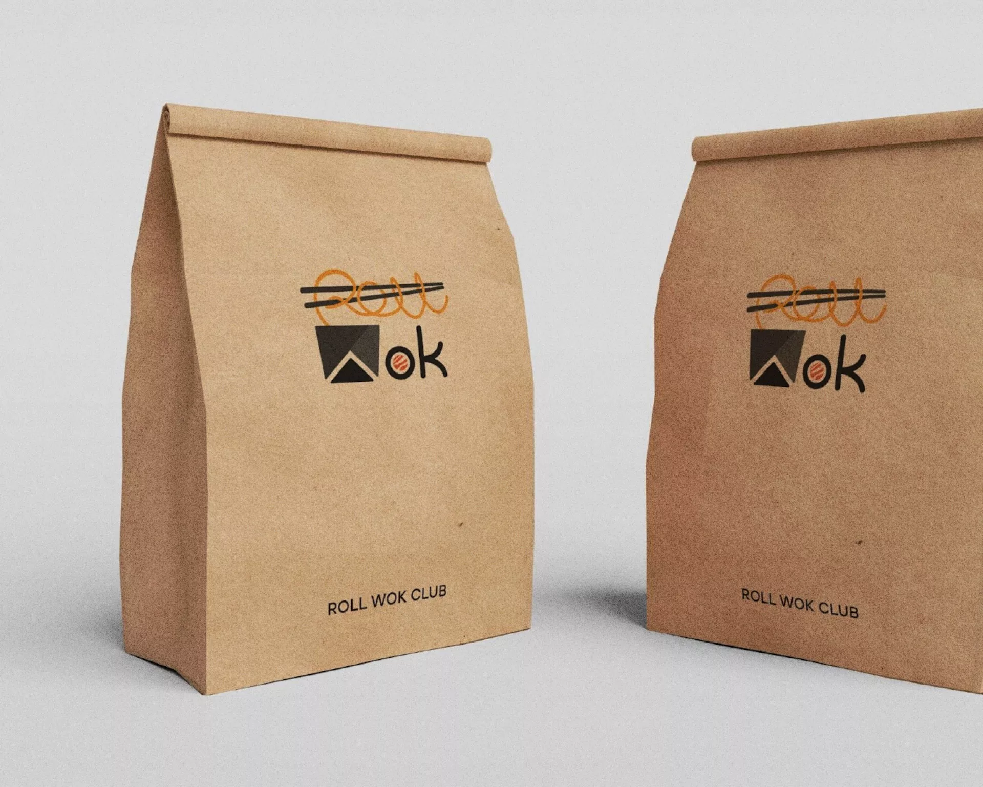 Создание дизайна упаковки суши-бара «Roll Wok Club» в Энгельсе
